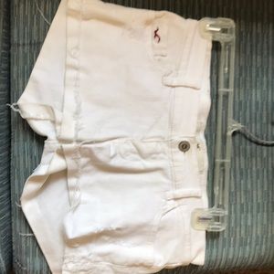 Used white Hollister jean shorts